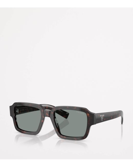 Prada Gray Injected Pr02Zs Sunglasses for men