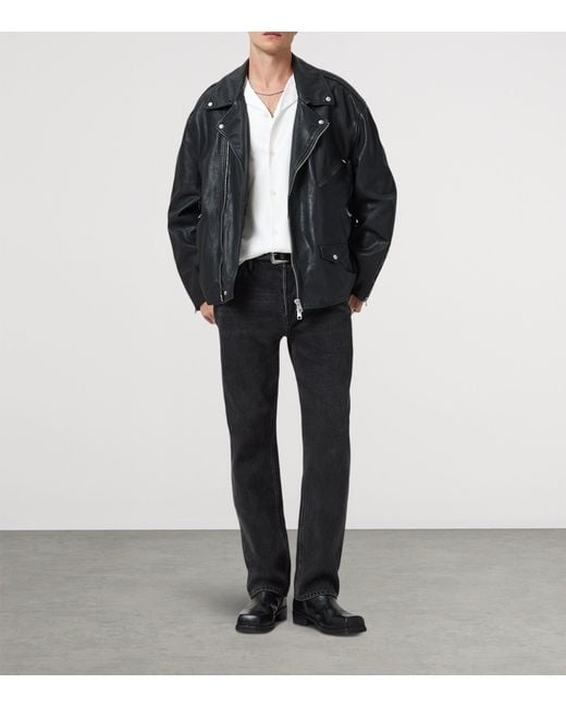 AllSaints White Cotton Hudson Shirt for men