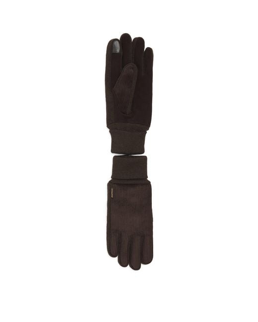 Barbour Brown Knitted Magnus Gloves for men