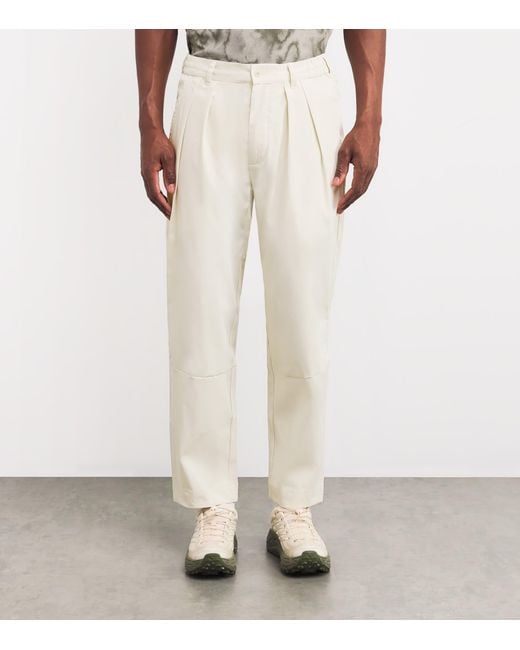 Manors White Water-Repellent Greenskeeper Chinos for men