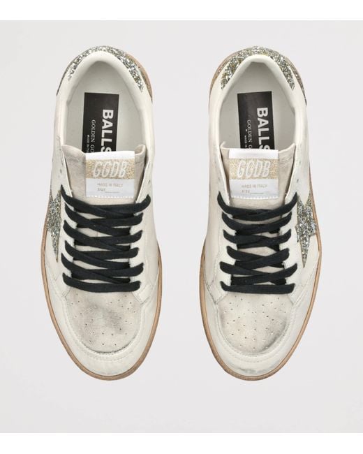 Golden Goose Deluxe Brand White Suede Ball Star Sneakers