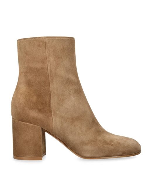 Gianvito Rossi Brown Suede Ankle Boots 70