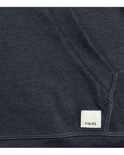 vuori Blue Ponto Performance Half-Zip Hoodie for men
