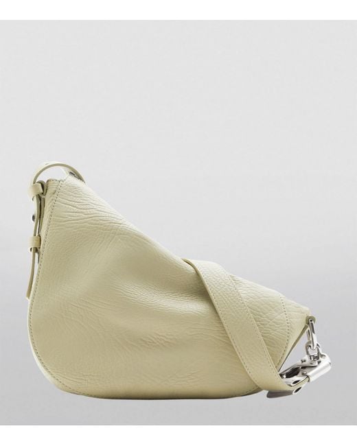 Burberry Natural Small Leather Knight Shoulder Bag