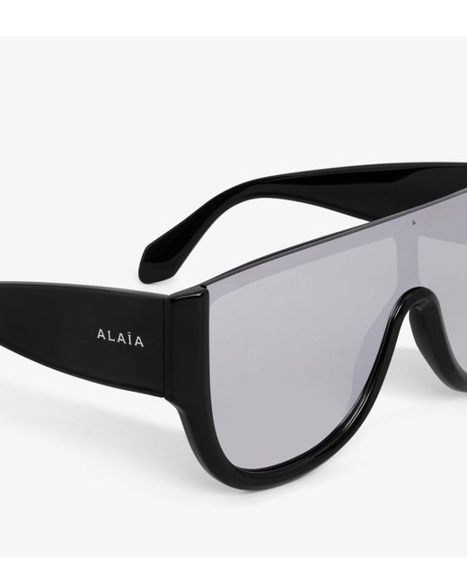 Alaïa Gray Square Sunglasses