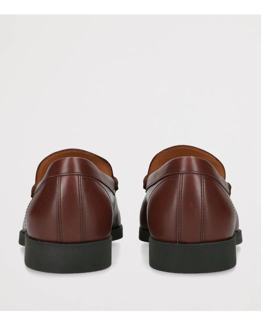 Tod's Brown Leather Moccasins