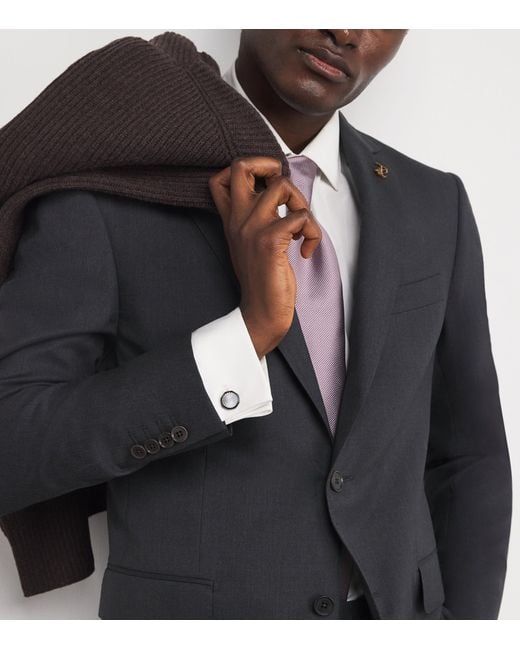 Tateossian Metallic Gunmetal Mother-Of-Pearl Sunbursts Cufflinks for men
