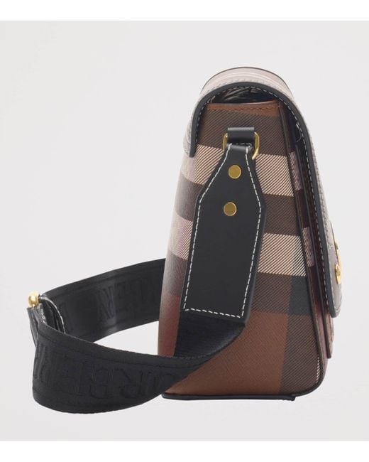 Burberry Black Check Note Cross-Body Bag