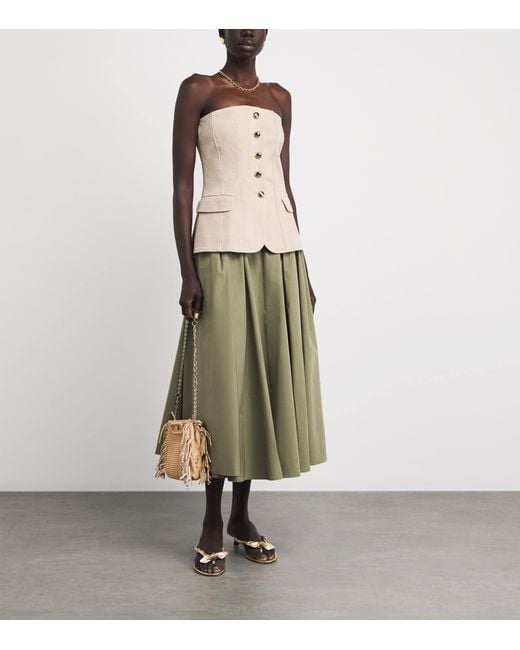 Maje Natural Tailored Bustier Top