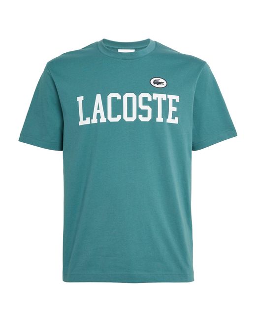 Lacoste Blue Raised Logo T-shirt for men