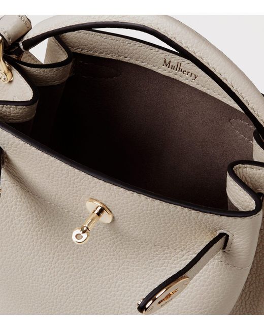 Mulberry Metallic Mini Leather Islington Bucket Bag
