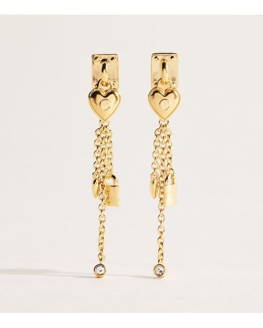 Chloé Metallic Mini Paddington Drop Earrings