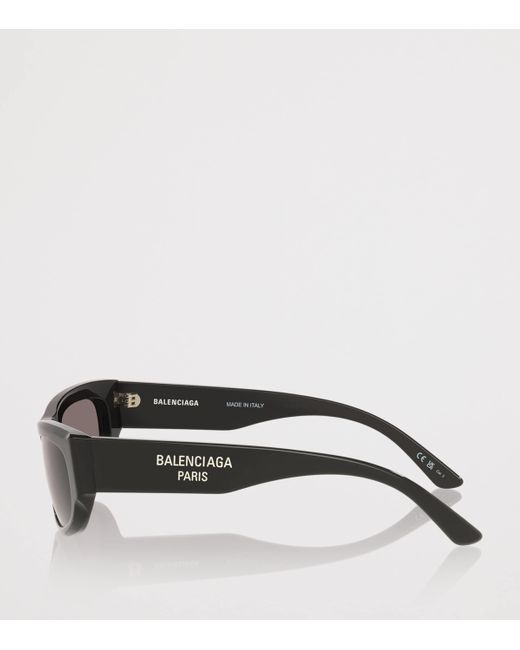 Balenciaga Gray Rectangular Bb0388S Sunglasses