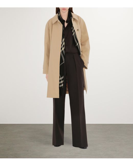Burberry Natural Gabardine Camden Car Coat