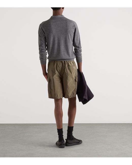 Prada Green Re-Nylon Swim Shorts for men