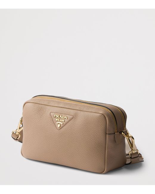 Prada Brown Small Leather Cross-Body Bag