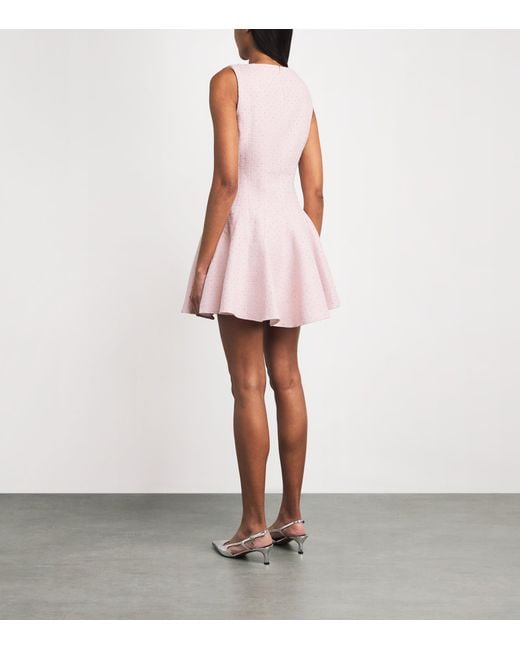 Maje Pink Tweed Mini Dress
