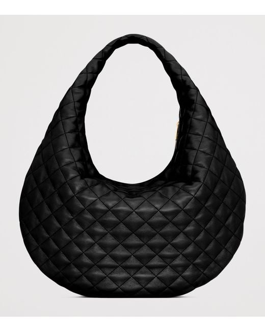 Saint Laurent Black Medium Icare Quilted Shoulder Bag