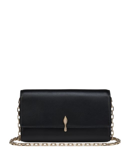 Christian Louboutin Black Bettina Nappa Leather Chain Wallet
