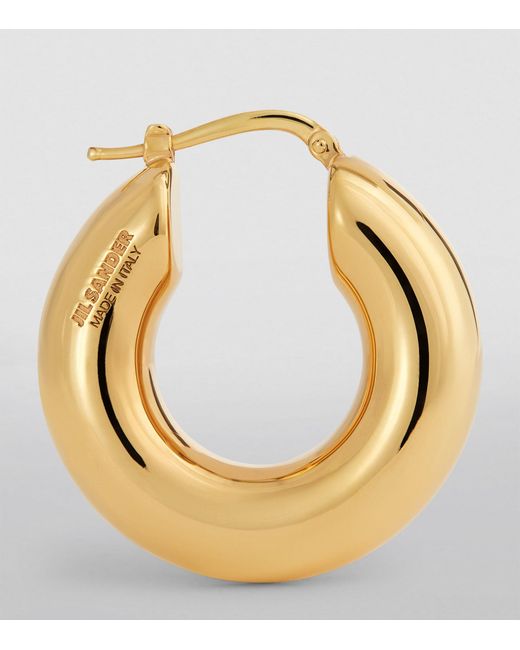 Jil Sander Metallic Small Hoop Earrings