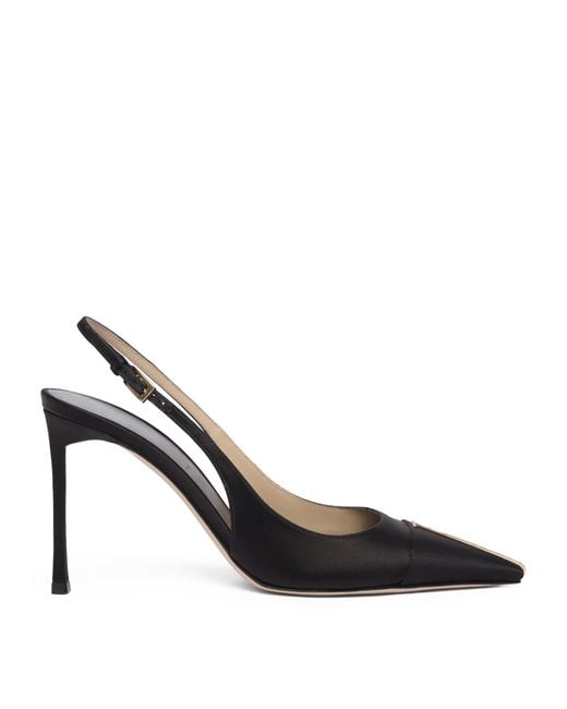 Tom Ford Black Satin Slingback Pumps 105