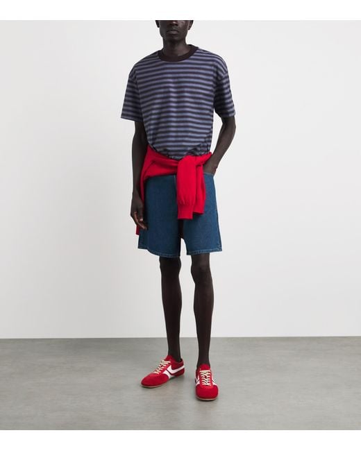 PAIGE Blue Darnell Denim Shorts for men
