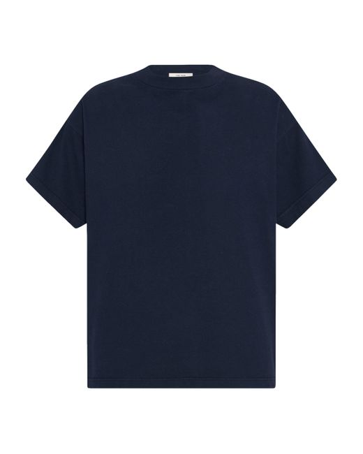 The Row Blue Sato Cotton T-Shirt for men