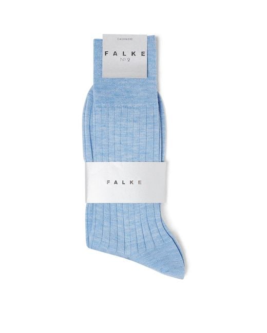 Falke Blue Cashmere-Blend No.2 Socks for men