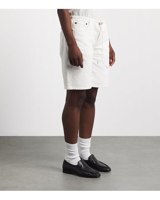 Still Here White Cool Denim Shorts