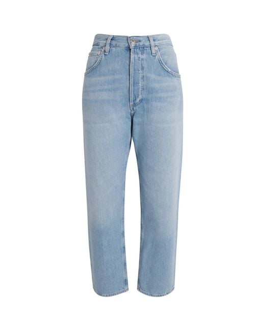Citizens of Humanity Blue Winslow Low-Rise Boyfriend Jeans