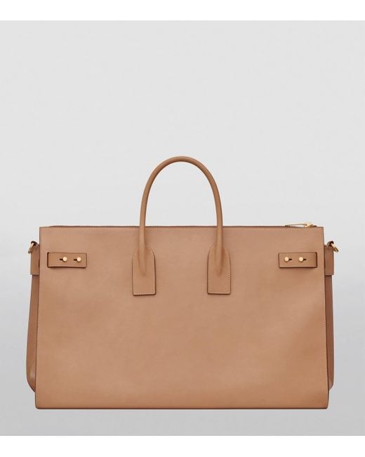 Saint Laurent Brown Sac De Jour 48H Duffle Bag