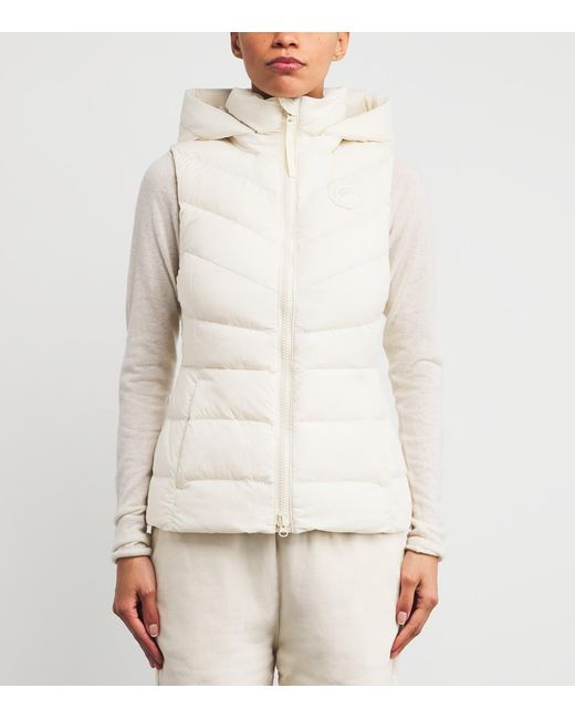 Canada Goose White Water-Repellent Down Clair Gilet