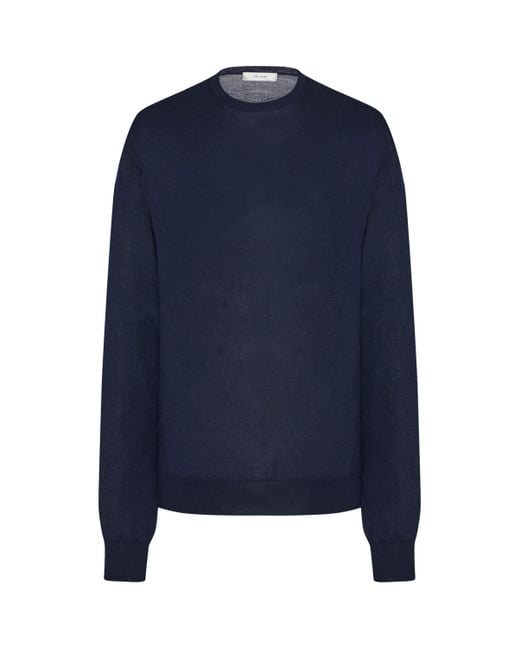 The Row Blue Glover Cashmere Sweater