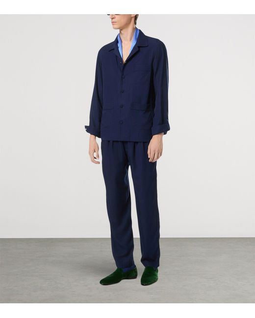 Tom Ford Blue Cotton Overshirt for men