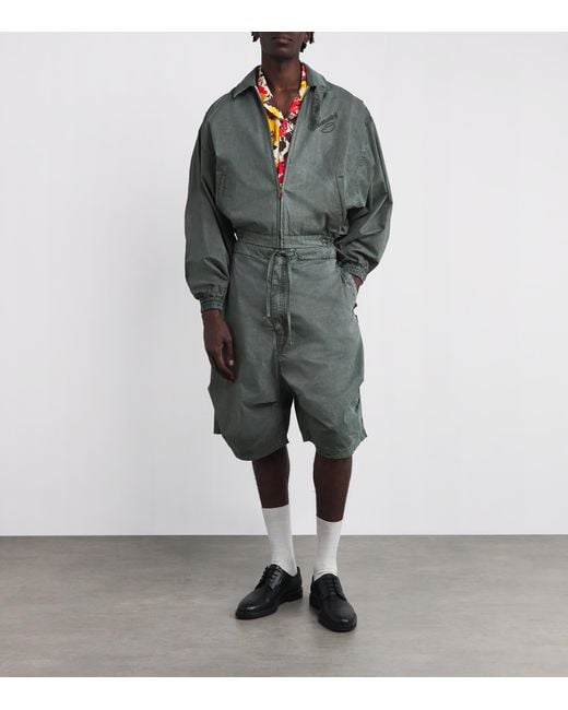Willy Chavarria Gray Cotton Wasko Shorts for men