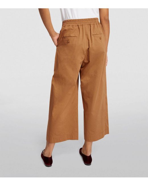 Weekend by Maxmara Brown Cropped Placido Trousers