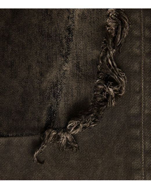 Rick Owens Black Wide-Leg Geth Jeans for men