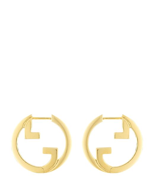 Gucci Metallic Blondie Hoop Earrings