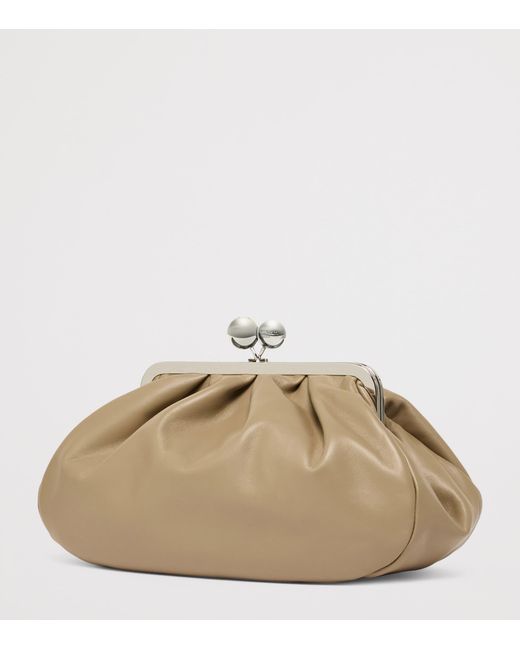 Weekend by Maxmara Natural Medium Leather Pasticcino Clutch Bag