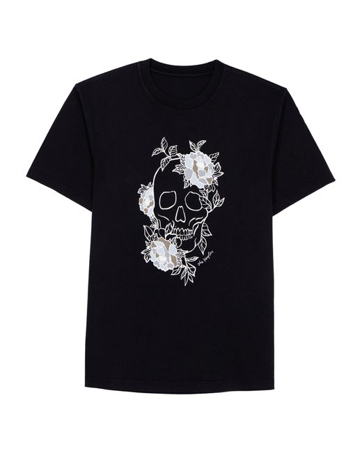 The Kooples Black Printed T-shirt for men