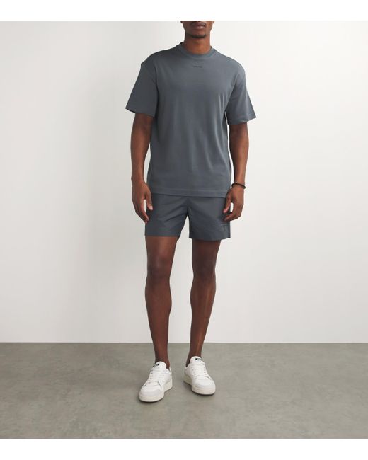 Calvin Klein Gray Cotton Nano Logo T-Shirt for men