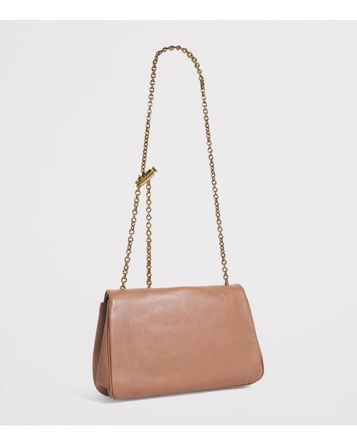 Chloé Natural Medium Leather Heritage Shoulder Bag