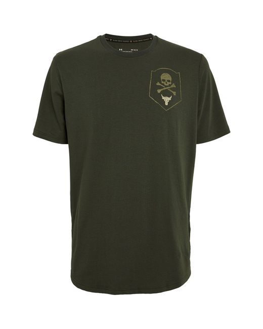 Under Armour Green Project Rock 100 Percent T-shirt for men