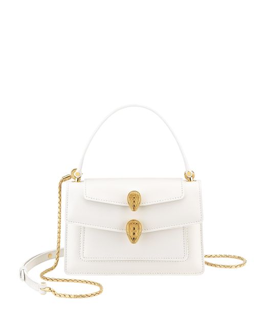 BVLGARI White X Alexander Wang Leather Serpenti Multi-Wear Bag