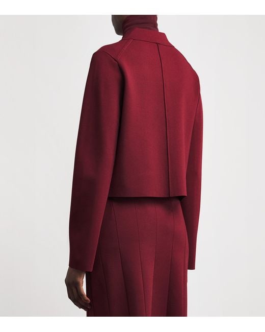 Joseph Red Milano-Knit Gare Compact Jacket