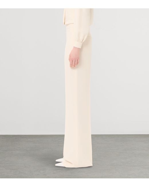Valentino Natural Silk Tailored Trousers