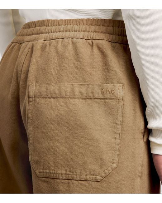 A.P.C. Natural Cotton Jackson Shorts for men