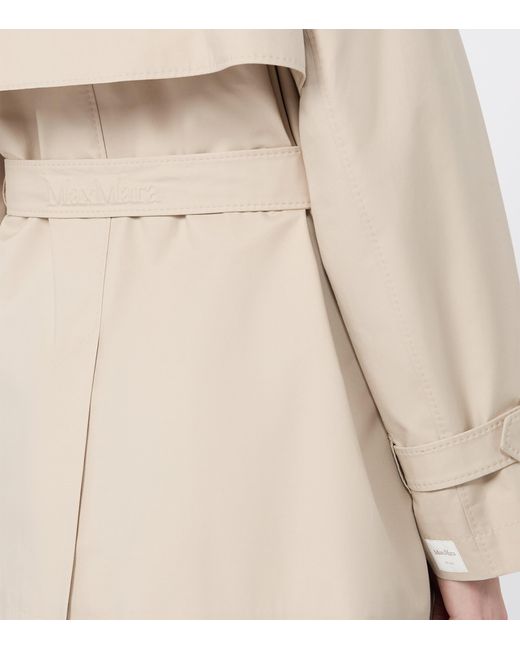 Max Mara Natural Water-Repellent Short Trench Coat