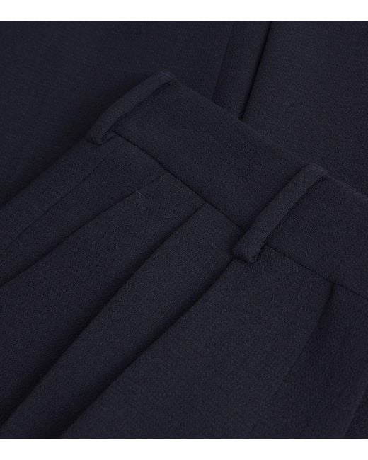 Blazé Milano Blue Virgin Wool Banker Trousers