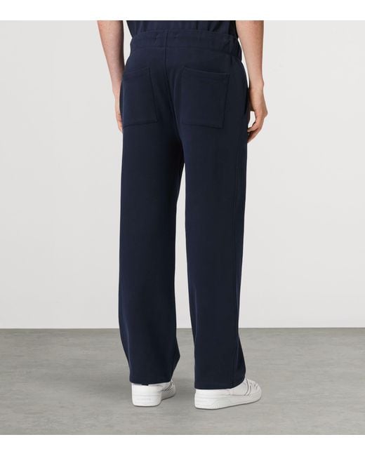 AllSaints Blue Asher Straight Sweatpants for men